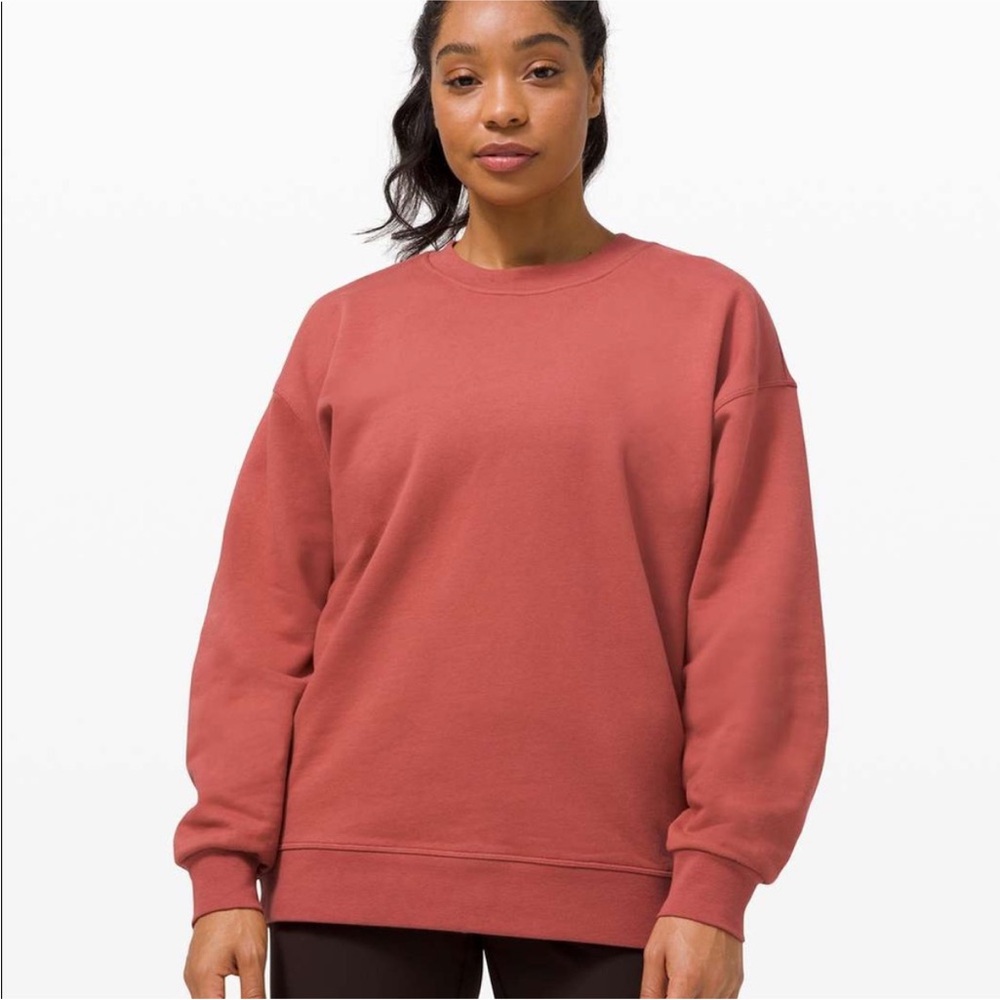 Lululemon Perfectly Oversized Crew Soft Cranberry